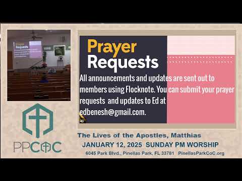 Featured image for “JANUARY 12, 2025 SUNDAY PM WORSHIP”