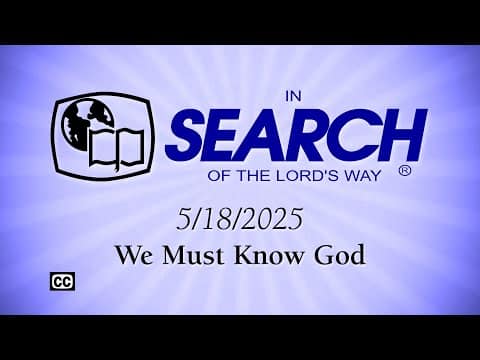 Featured image for ““We Must Know God””