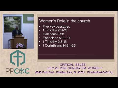 Featured image for “JULY 20, 2025 SUNDAY PM WORSHIP”