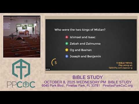 Featured image for “OCTOBER 8, 2025 WEDNESDAY PM BIBLE STUDY”